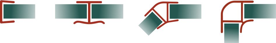 соединители и углы для цоколей 